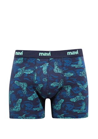 Mavi Kartal Baskılı Lacivert Boxer 092434-33482