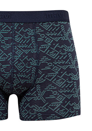 Mavi Grafik Baskılı Lacivert Boxer 092459-33648