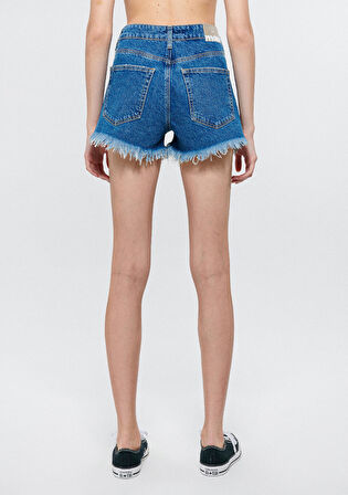 Rosie Gold Koyu Mavi Jean Şort 1447433874