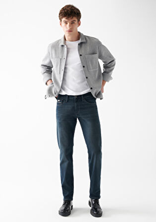 Hunter Mavi Jet Black Gölgeli Indigo Jean Pantolon 0020231891