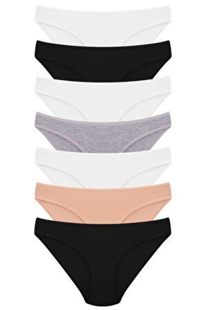 Vos Versa KozaBiat Kadın İç Giyim 7'li Bikini Karışık Renk - S, M, L VKB1003