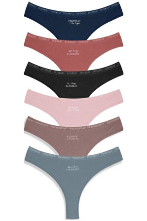 Vos Versa KozaBiat Kadın İç Giyim 7'li Brazılıan Karışık Renk - S, M, L VKB1008