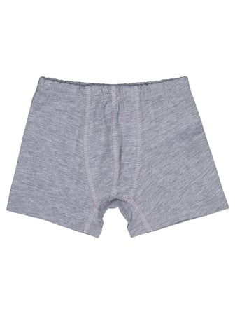 Domi Kids Gri-Siyah Erkek Çocuk 2'li Boxer | Likralı Süprem | Okul Kreş ve Günlük Kullanım