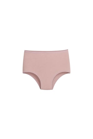 DOMINANT Kadın Çamaşır Pamuklu Düz Renk YÜKSEK BEL Geniş Basen Külot 4'lü Paket( M-L-XL-XXL )