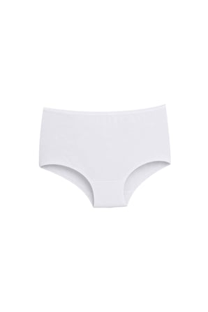 DOMINANT Kadın Çamaşır Pamuklu Düz Renk YÜKSEK BEL Geniş Basen BATTAL BOY  Külot 4'lü Paket(8-9-10 XL)
