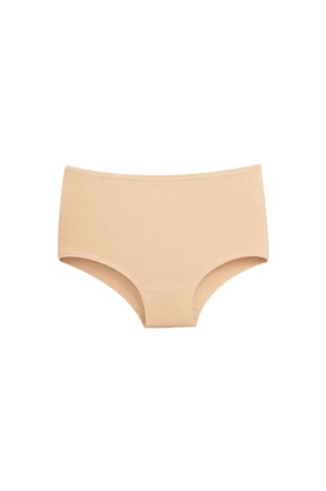 DOMINANT Kadın Çamaşır Pamuklu Düz Renk YÜKSEK BEL Geniş Basen BATTAL BOY  Külot 4'lü Paket(8-9-10 XL)
