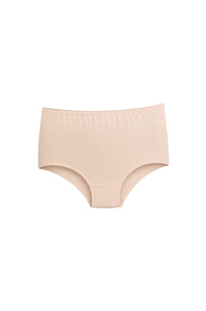 DOMINANT Kadın Çamaşır Pamuklu Düz Renk YÜKSEK BEL Geniş Basen BATTAL BOY  Külot 4'lü Paket(8-9-10 XL)