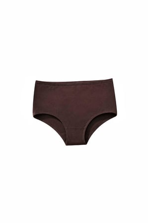 DOMINANT Kadın Çamaşır Pamuklu Düz Renk YÜKSEK BEL Geniş Basen BATO Külot 4'lü Paket (3-4-5-6-7 XL)