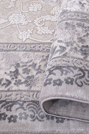 Amasra Koyu Gri Halı Yumuşak Oturma Odası Salon Çocuk Odası Mutfak Halısı P1146