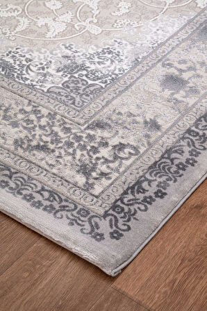 Amasra Koyu Gri Halı Yumuşak Oturma Odası Salon Çocuk Odası Mutfak Halısı P1146