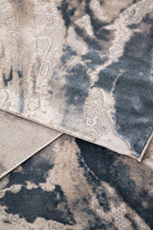 Bafra Mavi Halı Yumuşak Oturma Odası Salon Çocuk Odası Mutfak Halısı P1192