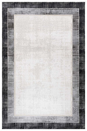 Lynosse Siyah Fildişi Halı Yumuşak Oturma Odası Salon Çocuk Odası Mutfak Halısı P1202