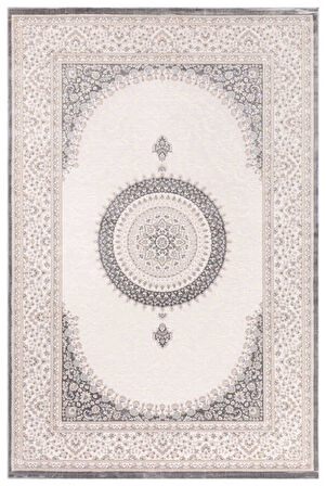 Amasra Açık Gri Halı Yumuşak Oturma Odası Salon Çocuk Odası Mutfak Halısı P1180