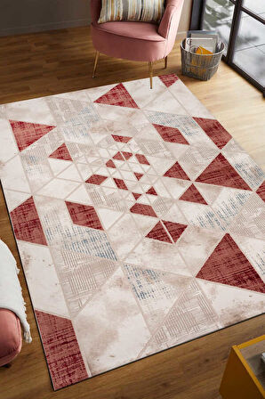 Lynosse Mercan Halı Yumuşak Oturma Odası Salon Çocuk Odası Mutfak Halısı P563B