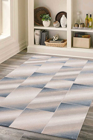 Lynosse Krem Halı Yumuşak Oturma Odası Salon Çocuk Odası Mutfak Halısı P1164