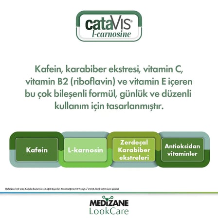 Medizane LookCare CataVIS L-Carnosine Gıda Takviyesi - 20 Kapsül