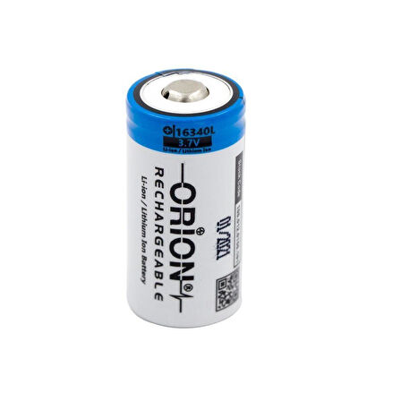 Orion 16340 3.7V 850mAh Li-ion Şarj Edilebilir RCR123A Pil