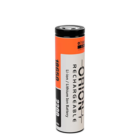 Orion 18650 3.7V 2200mAh Şarj Edilebilir Li-ion Pil