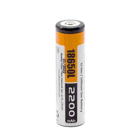 Orion 18650L 3.7V 2200mAh Şarj Edilebilir Li-ion Pil - Başlı