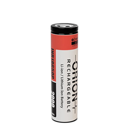 Orion 18650P 3.7V 2000mAh 15C Şarj Edilebilir Li-ion Pil