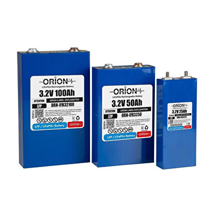 Orion LiFePO4 3.2V 50Ah Prizmatik Pil