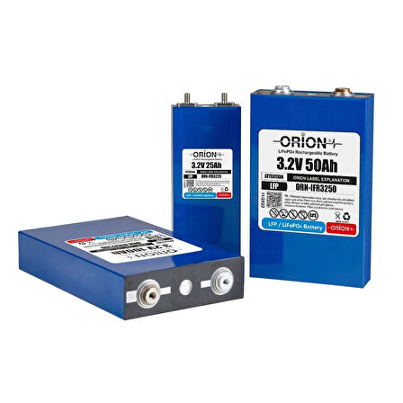 Orion LiFePO4 3.2V 50Ah Prizmatik Pil