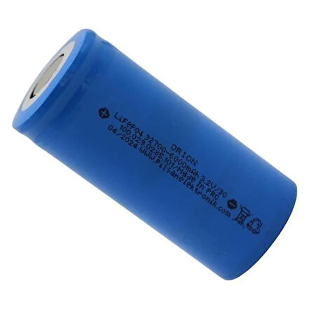 ORION PİL LIFEPO4 IFR 32700 6000 MAH 3C MAVİ