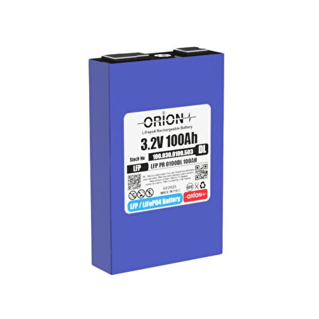 ORION  LiFePO4 3.2V 100DL 100AH Prizmatik Pil