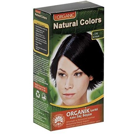 Natural Colors 1N Siyah Organik Saç Boyası