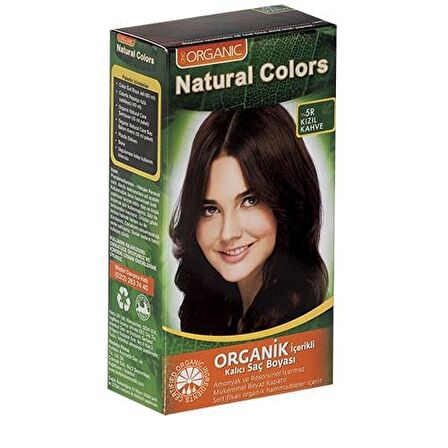 Natural Colors 5R Kızıl Kahve Organik Saç Boyası