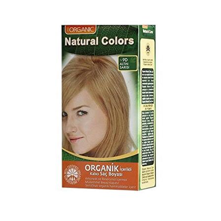 Natural Colors 9D Altın Sarısı Organik Saç Boyası