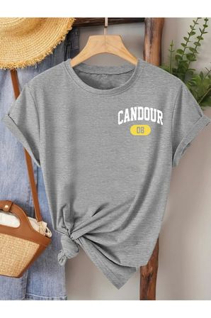 Unisex Candour 08 Baskılı Tasarım Tshirt