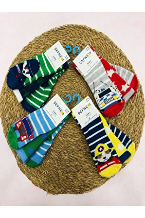 12-18 AYLIK 12'li ERKEK BEBEK ÇOCUK PAMUKLU ÇORAP