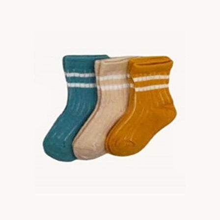 Defne Baby 3lü Bebek Çorabı K038-23