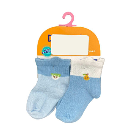 Defne Baby 2'li Bebek Çorabı K002-24