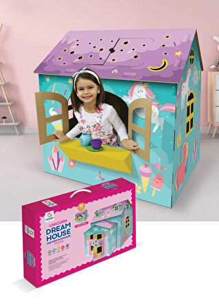 Arnas Toys 5036 Unicorn Dream House 3D Maket Karton Oyun Evi