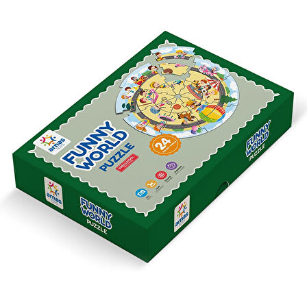 Haki Eğitici Dünya 5166 3+ Yaş Büyük Boy Puzzle 24 Parça