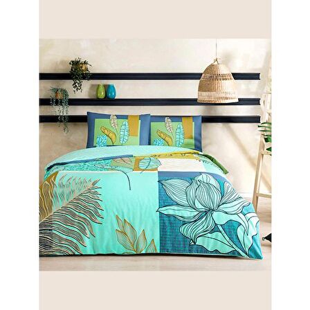TAÇ.(60293955)-RNF TEK KSLK NEVRESIM TAKIMI MONSTERA MINT