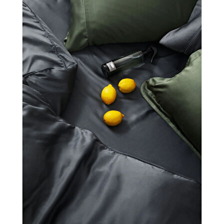 Linens X TENCEL™ Lyocell Çift Kişilik Nevresim Kılıfı Antrasit