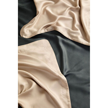 Linens X TENCEL™ Lyocell 2'li Volanlı Yastık Kılıfı Bej