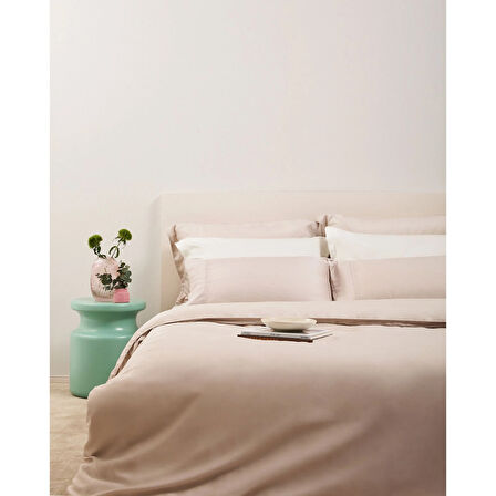 Linens X TENCEL™ Lyocell 2'li Volanlı Yastık Kılıfı Beyaz