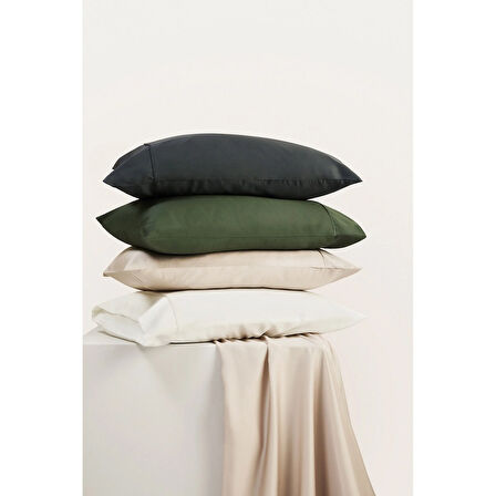 Linens X TENCEL™ Lyocell 2'li Standart Yastık Kılıfı Beyaz