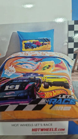 taç hot wheels race nevresim takımı