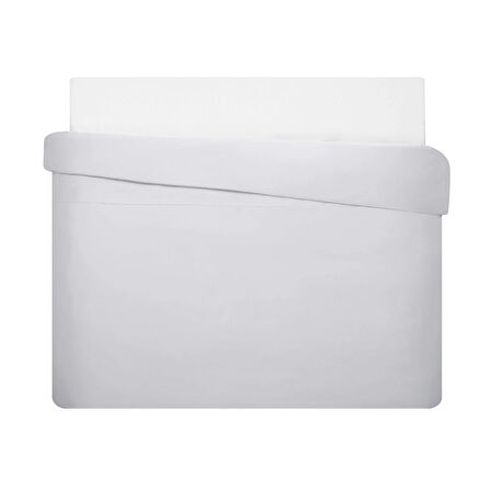 Linens Mix&Match Pamuk Saten Tek Kişilik Saten Nevresim Kılıfı Gri
