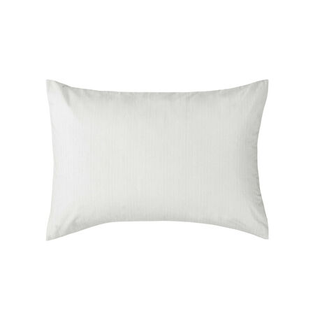 Taç Butik Crest Pamuk Yastık Kılıfı Gri