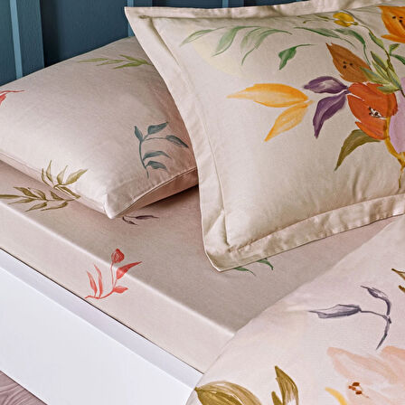 Linens Sc Leina Nevresim Takımı Çift Kişilik Bej