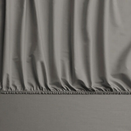 Linens Mix&Match Pamuk Saten Süperking Size Lastikli Çarşaf Vizon