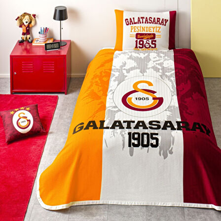 TAÇ GALATASARAY SOCCER TEK KİŞİLİK PİKE TAKIMI LİSANSLI