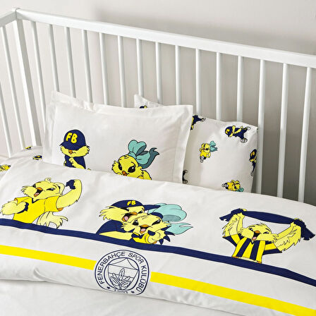 Taç Lisanslı Fenerbahçe Strip Baby Pamuk Nevresim Takımı
