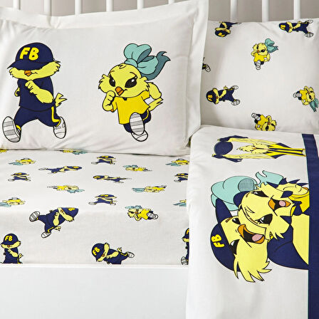Taç Lisanslı Fenerbahçe Strip Baby Pamuk Nevresim Takımı